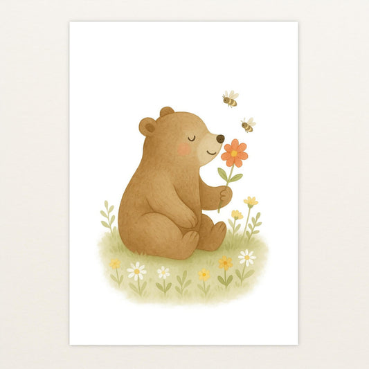 Balu der Bär - Motiv: "Blume" Poster von tinylearner