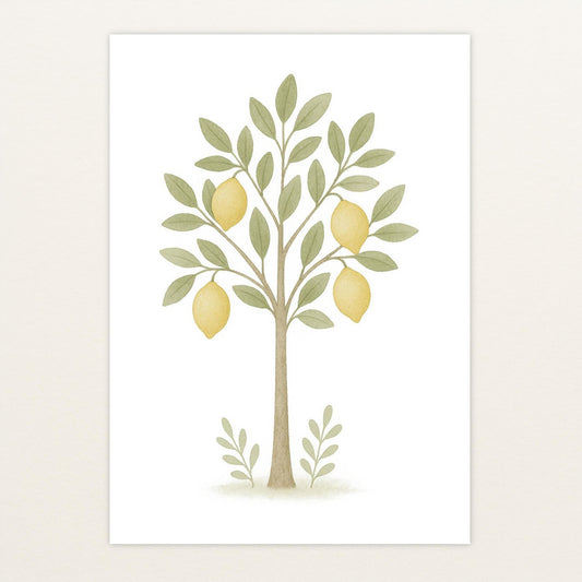 Zitronenbaum Poster von tinylearner