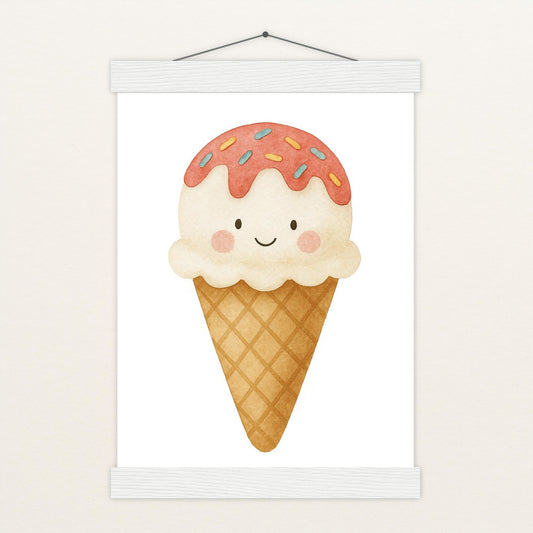 Süßes: Eiscreme Poster mit Leisten von tinylearner
