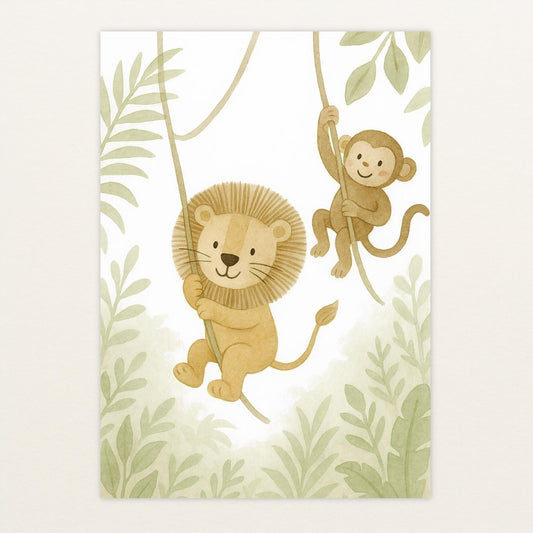 Tierfreunde - Motiv: "Lianen" Poster von tinylearner