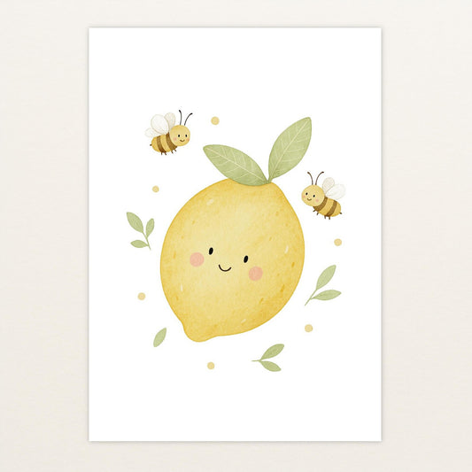 Obst: Zitrone Poster von tinylearner