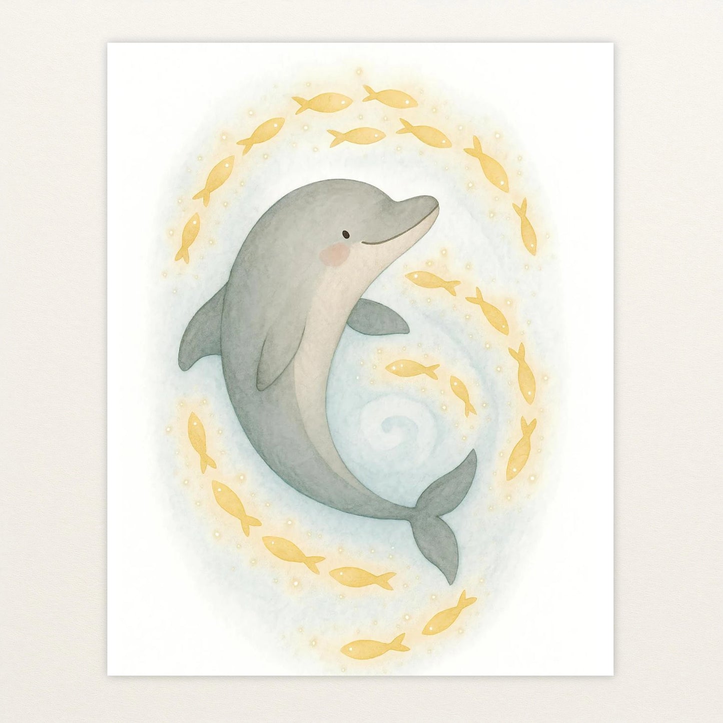 Dora der Delfin - Motiv: "Leuchtfische" Poster von tinylearner