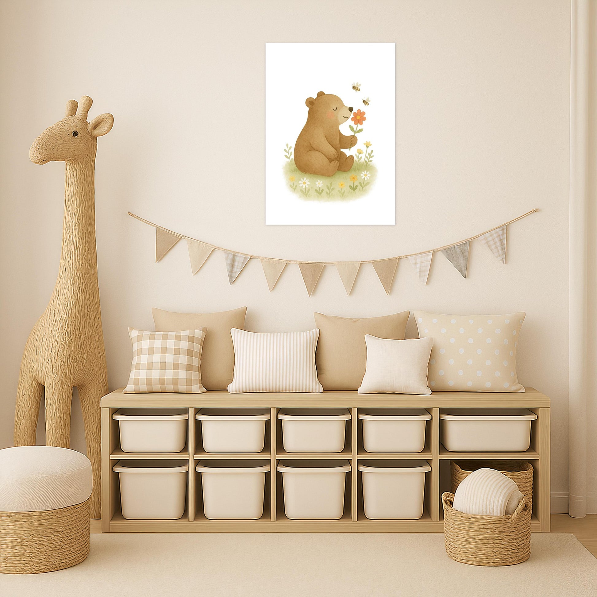 Balu der Bär - Motiv: "Blume" Poster von tinylearner