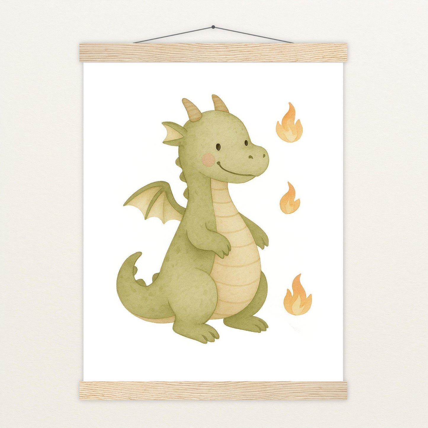 Drax der Drache Poster mit Leisten von tinylearner