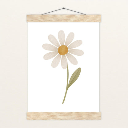 Gänseblümchen Poster mit Leisten von tinylearner