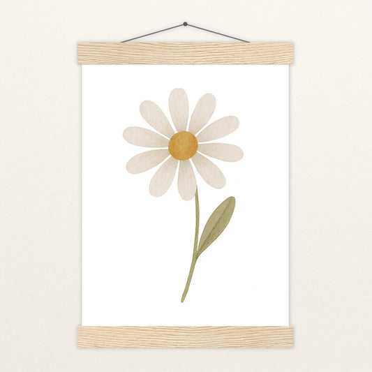 Gänseblümchen Poster mit Leisten von tinylearner