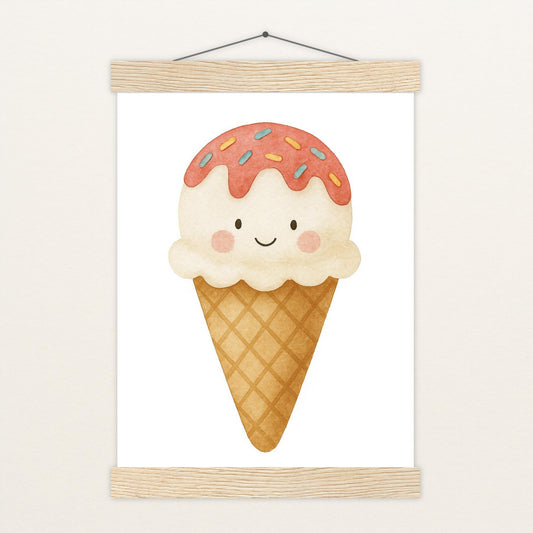 Süßes: Eiscreme Poster mit Leisten von tinylearner