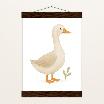 Gusi die Gans Poster mit Leisten von tinylearner