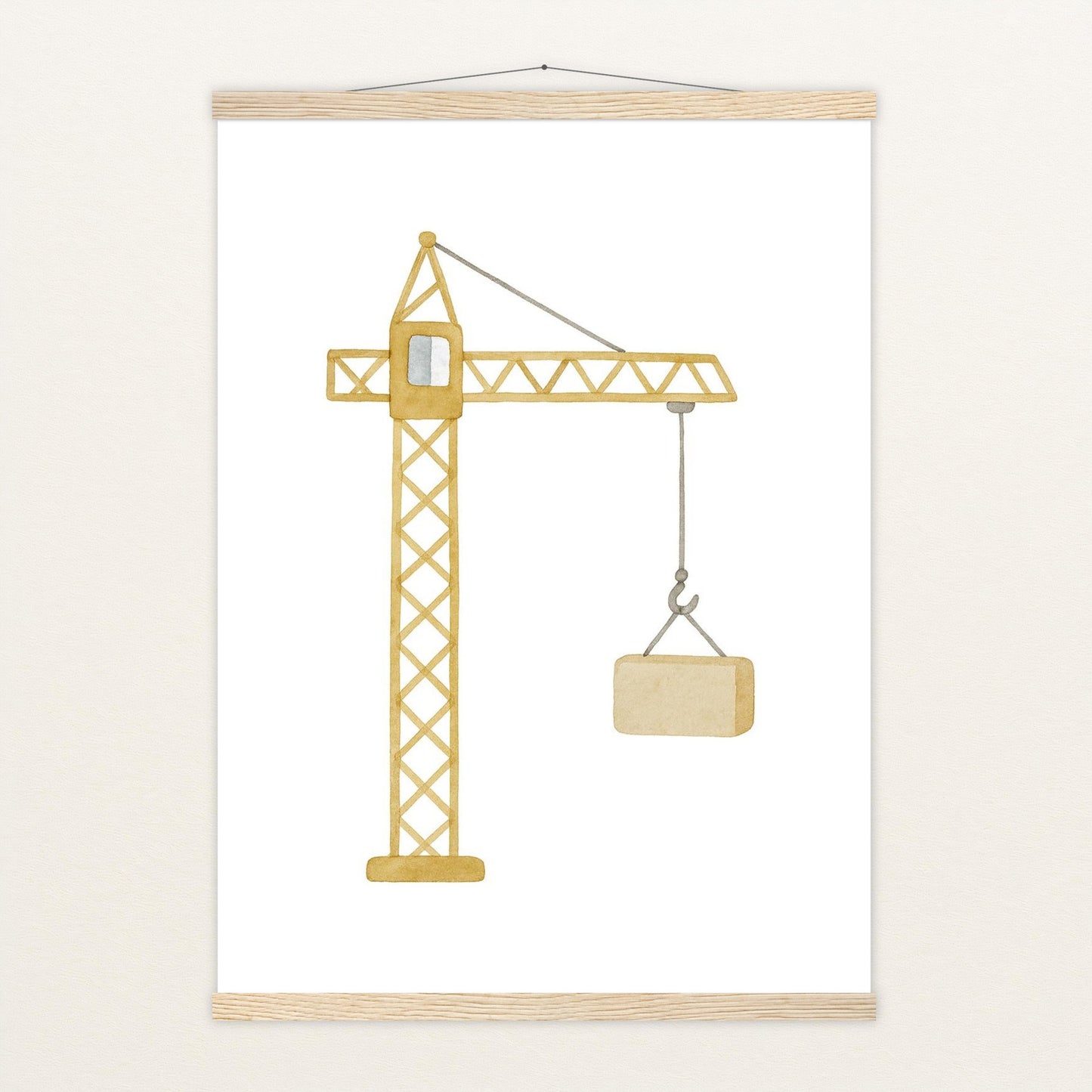 Kran Poster mit Leisten von tinylearner