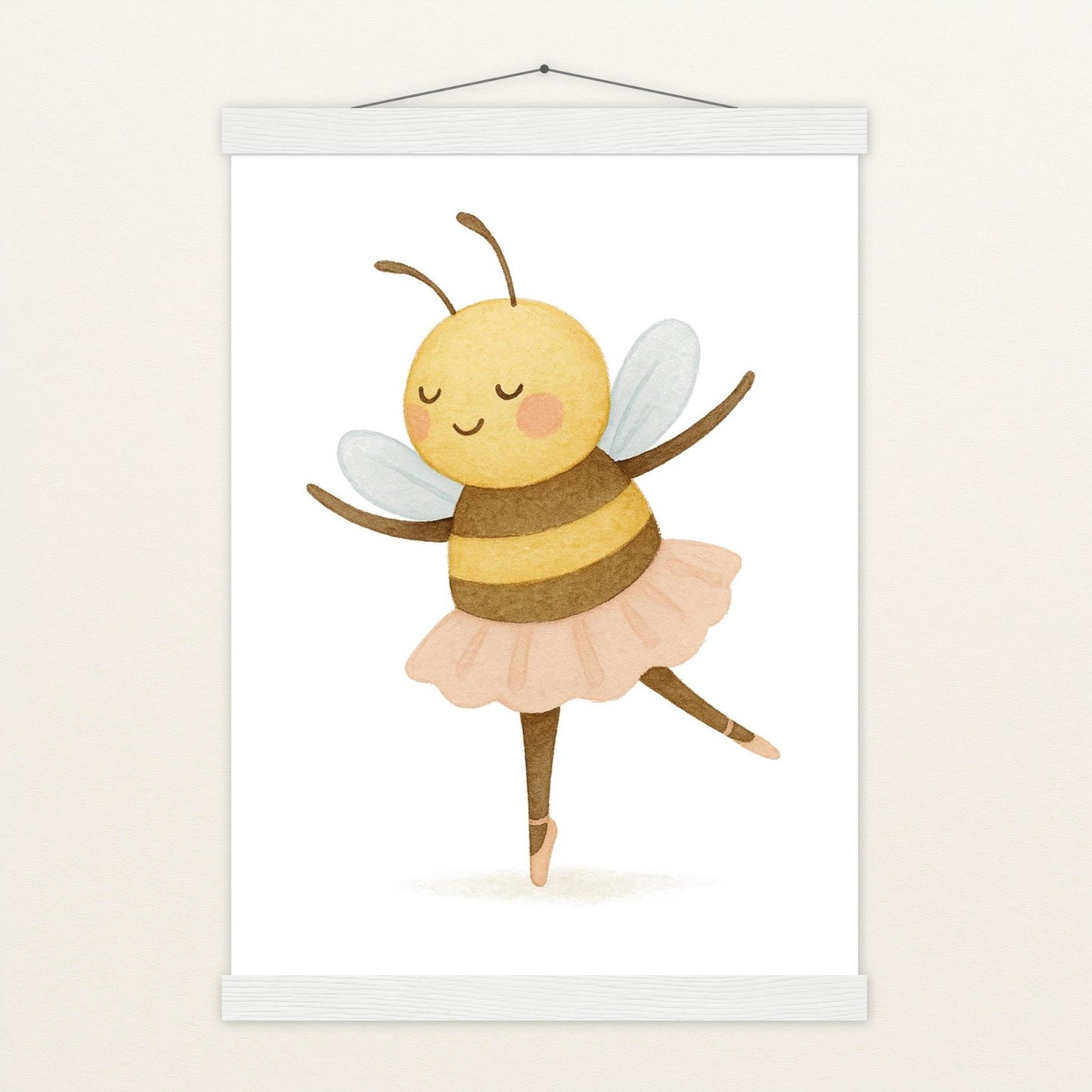 Bibi die Biene - Motiv: "Ballett" Poster mit Leisten von tinylearner