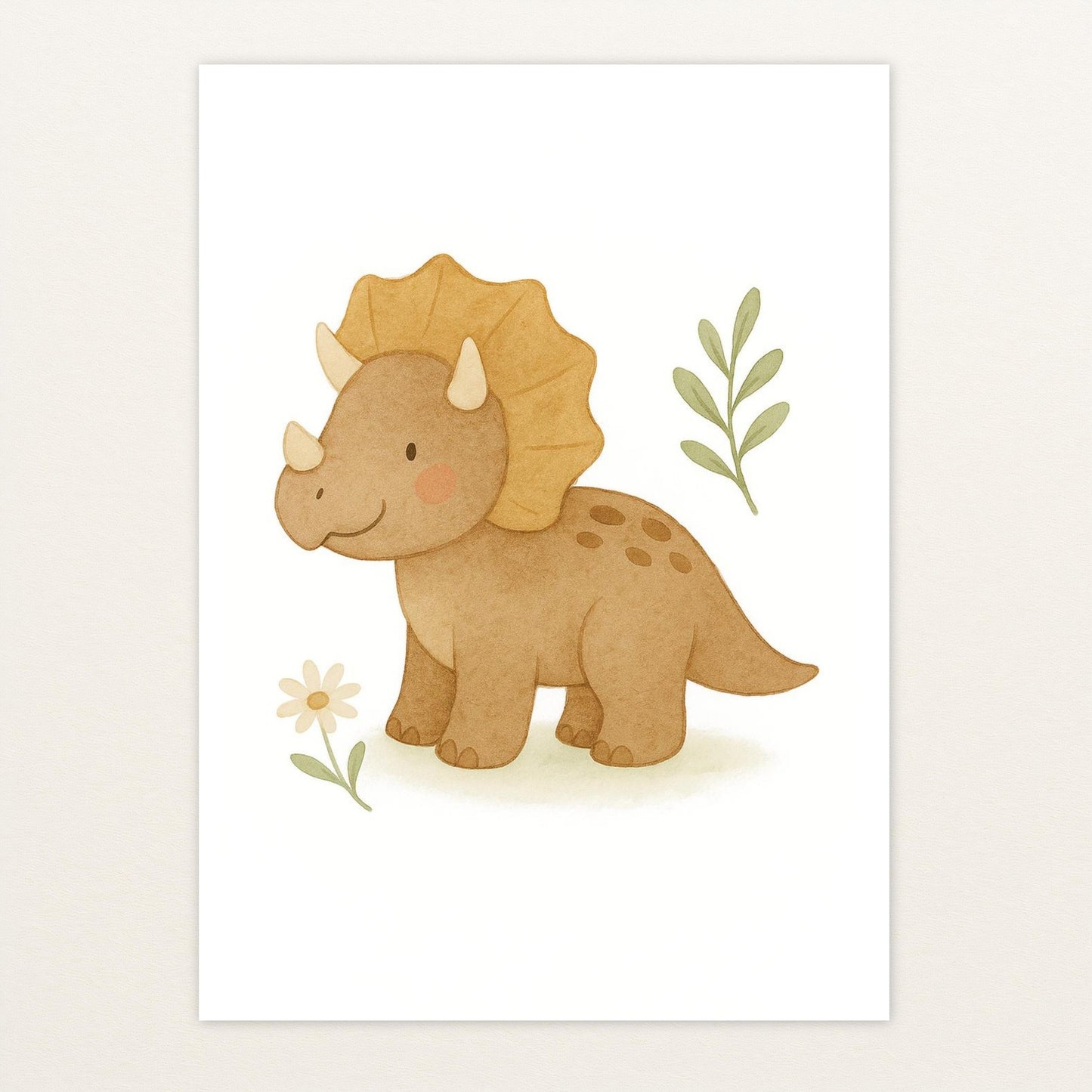 Dinosaurier Triceratops Poster von tinylearner