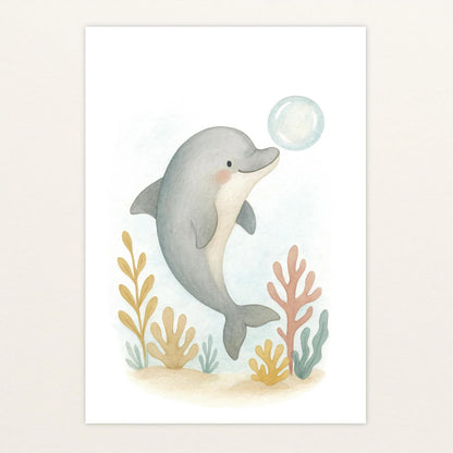 Dora der Delfin - Motiv: "Luftblase" Poster von tinylearner