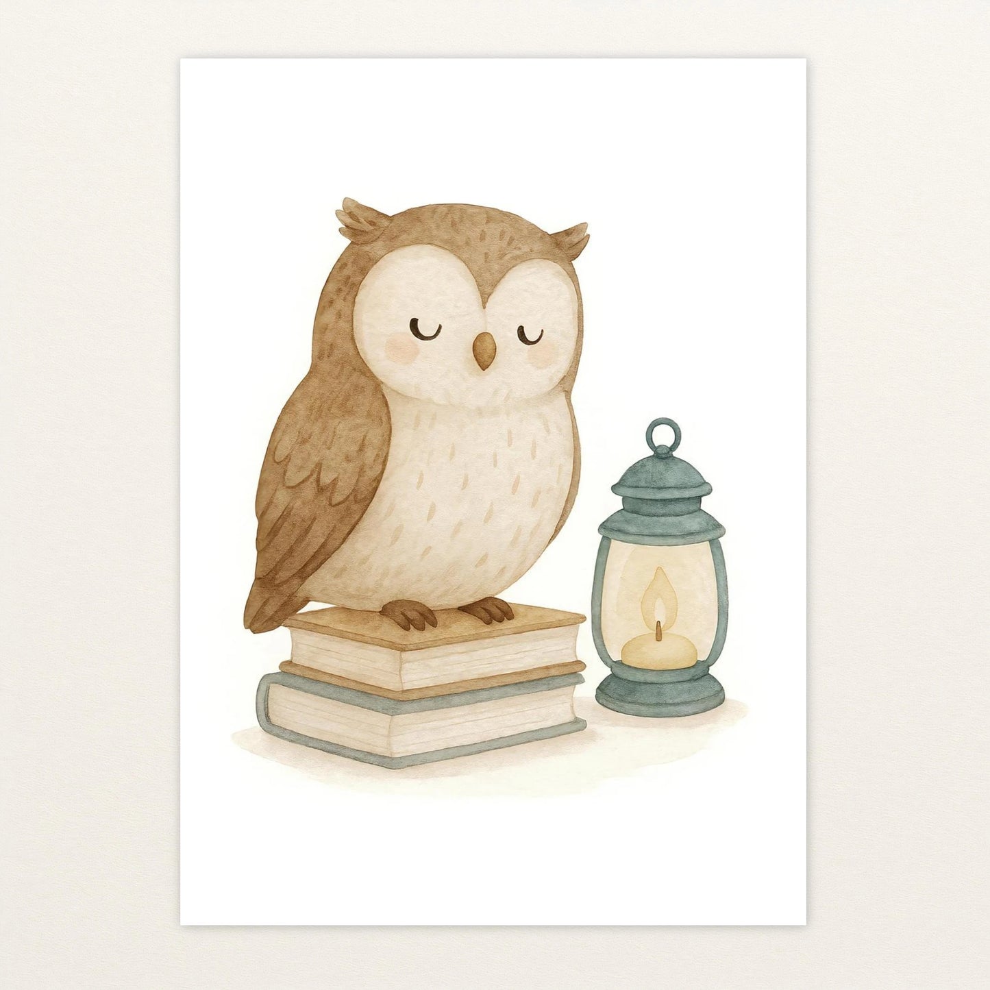 Emmi die Eule - Motiv: "Buch" Poster von tinylearner