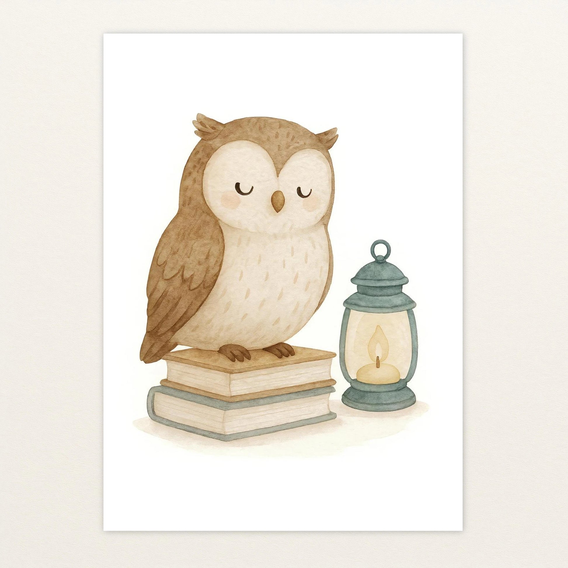 Emmi die Eule - Motiv: "Buch" Poster von tinylearner