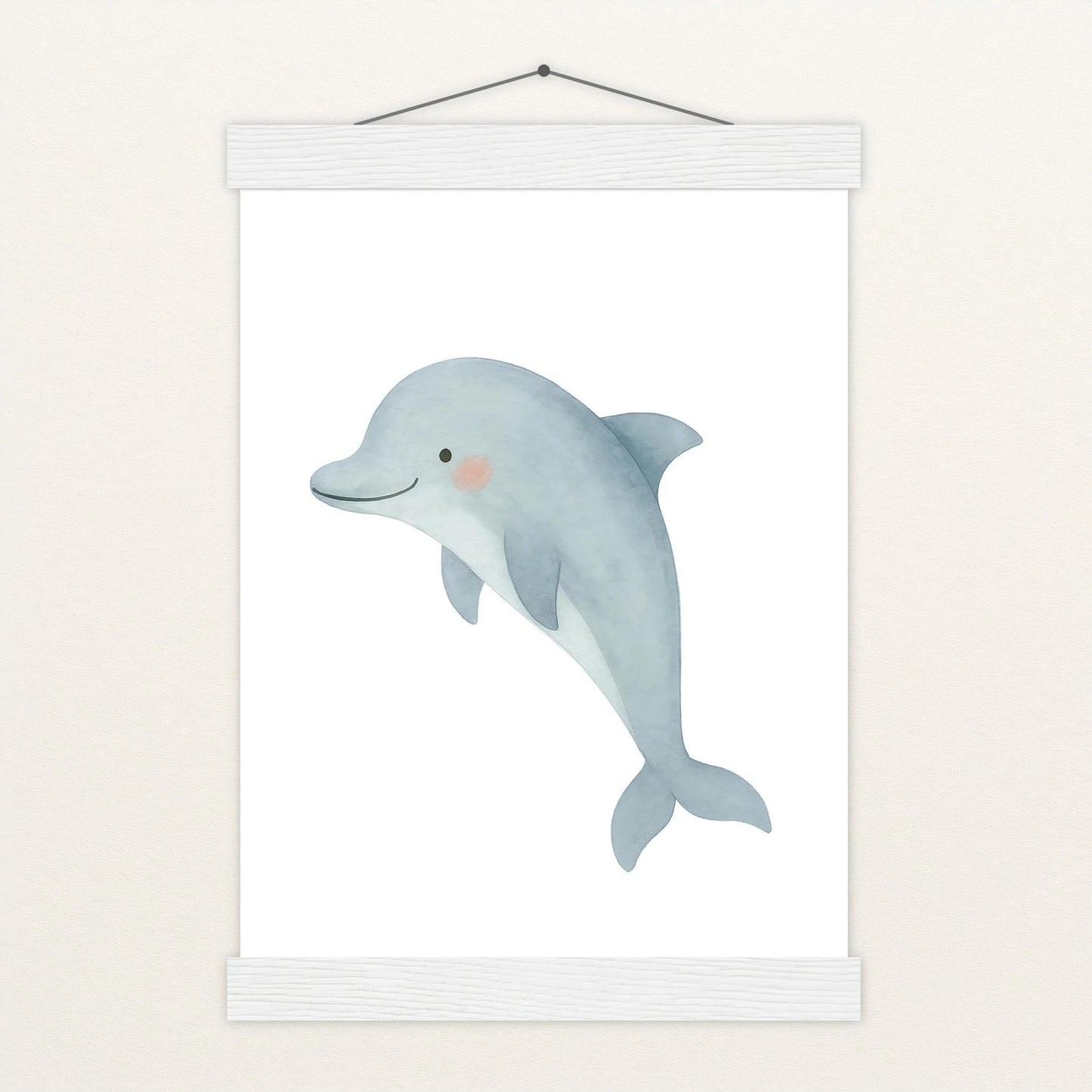 Dora der Delfin Poster mit Leisten von tinylearner