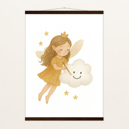 Fina die Fee - Motiv: "Wolke" Poster mit Leisten von tinylearner