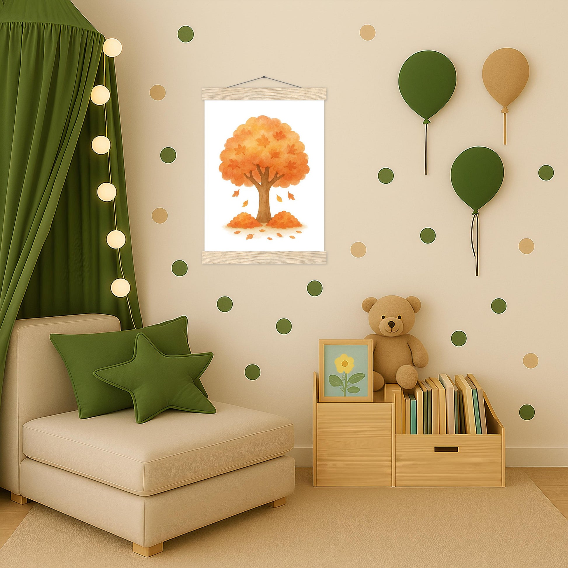 Ahornbaum Poster mit Leisten von tinylearner