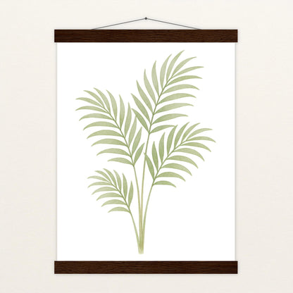 Howea-Blatt Poster mit Leisten von tinylearner