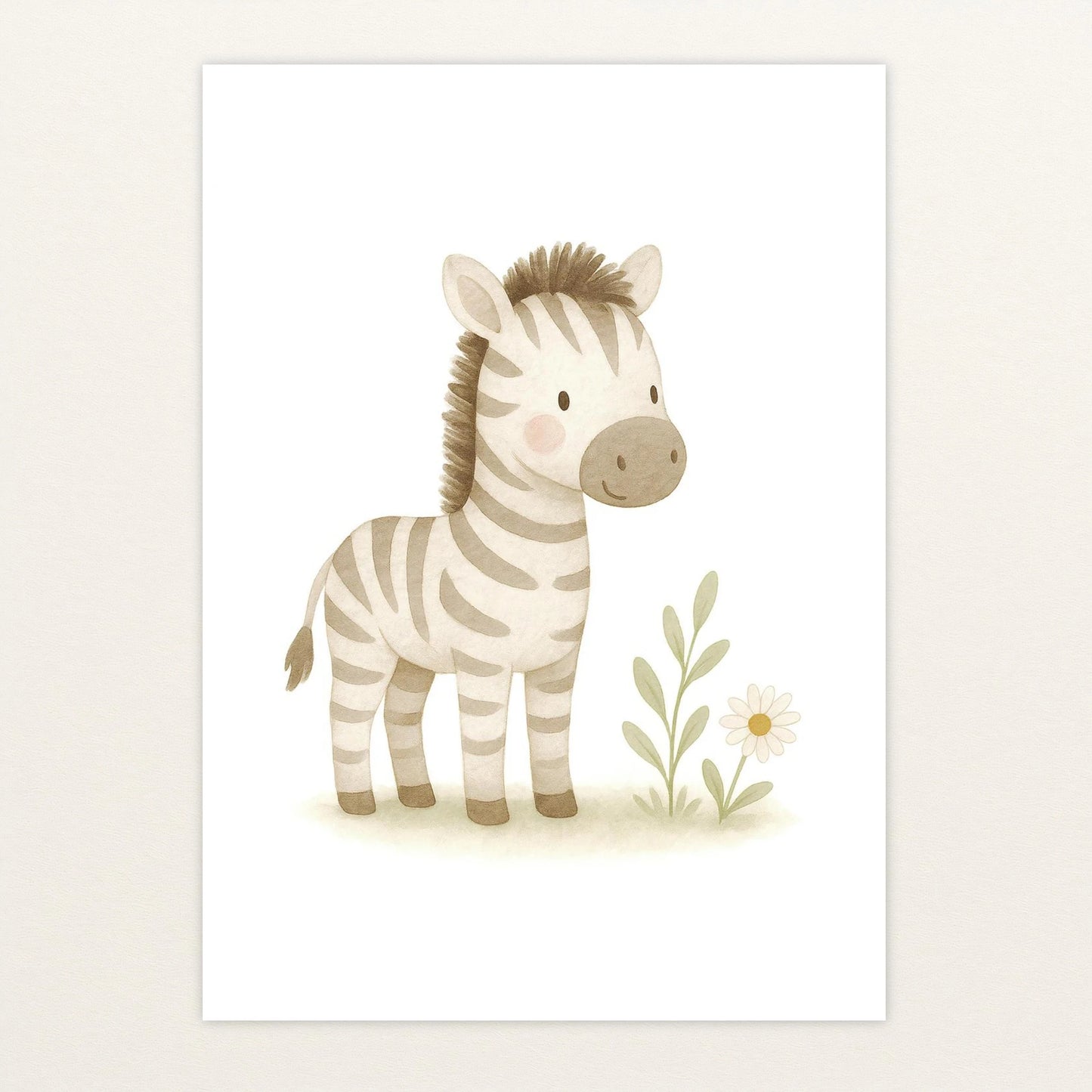 Zinni das Zebra Poster von tinylearner