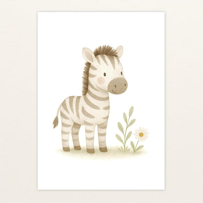 Zinni das Zebra Poster von tinylearner