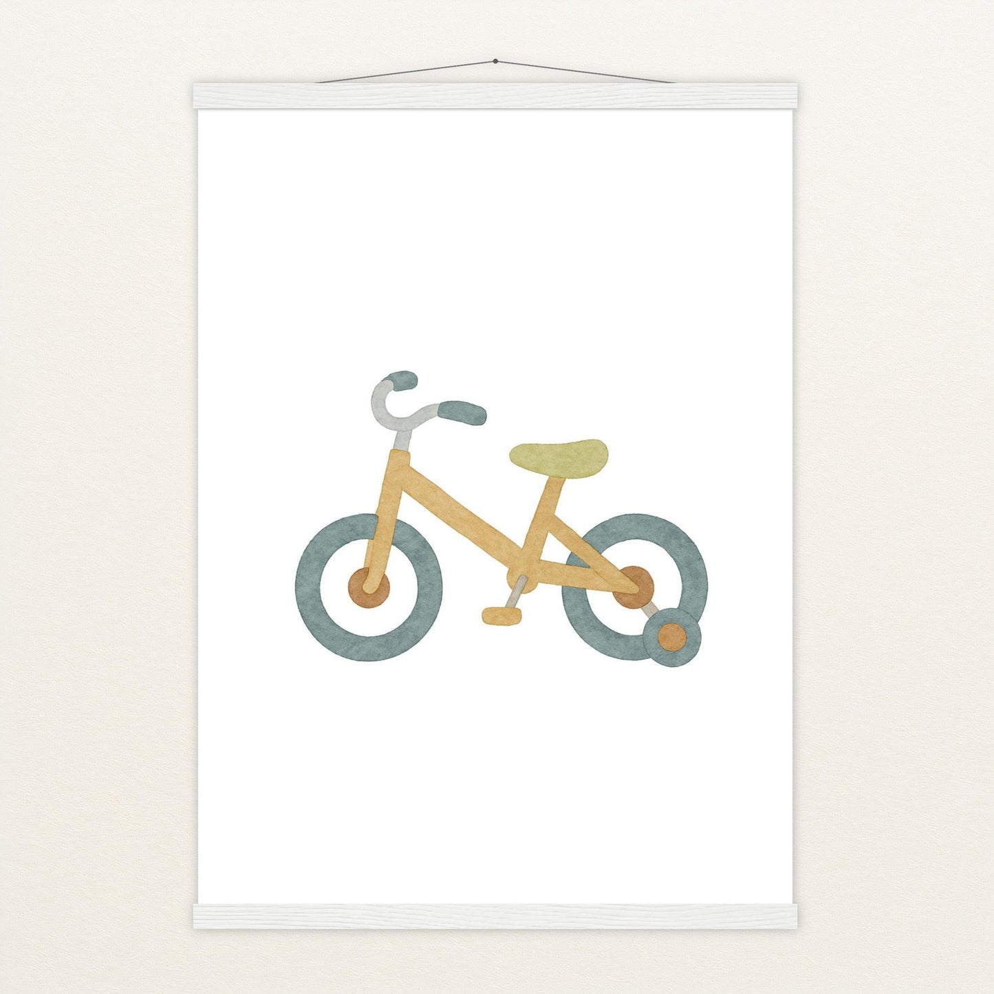 Fahrrad Poster mit Leisten von tinylearner
