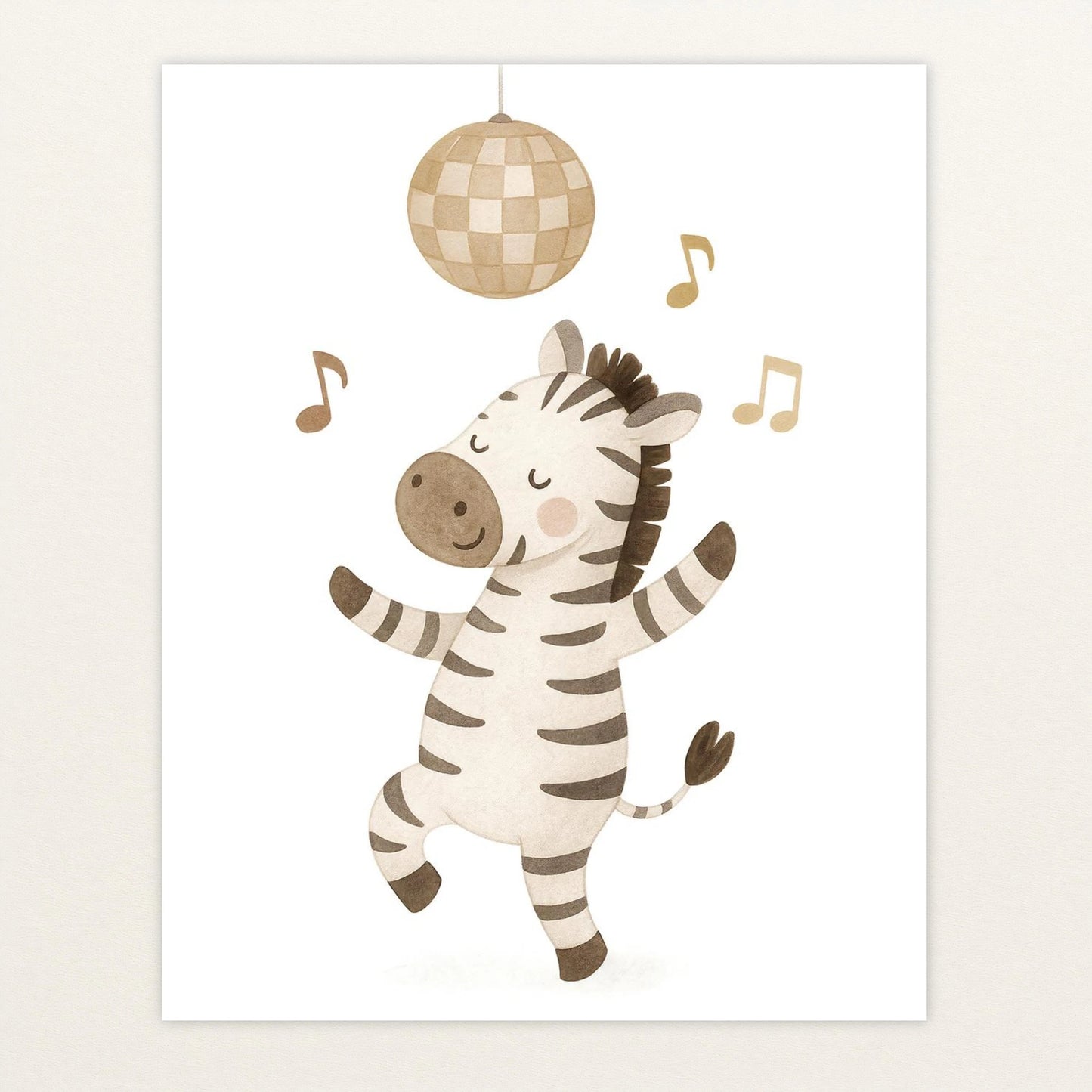 Zinni das Zebra - Motiv: "Tanzen" Poster von tinylearner