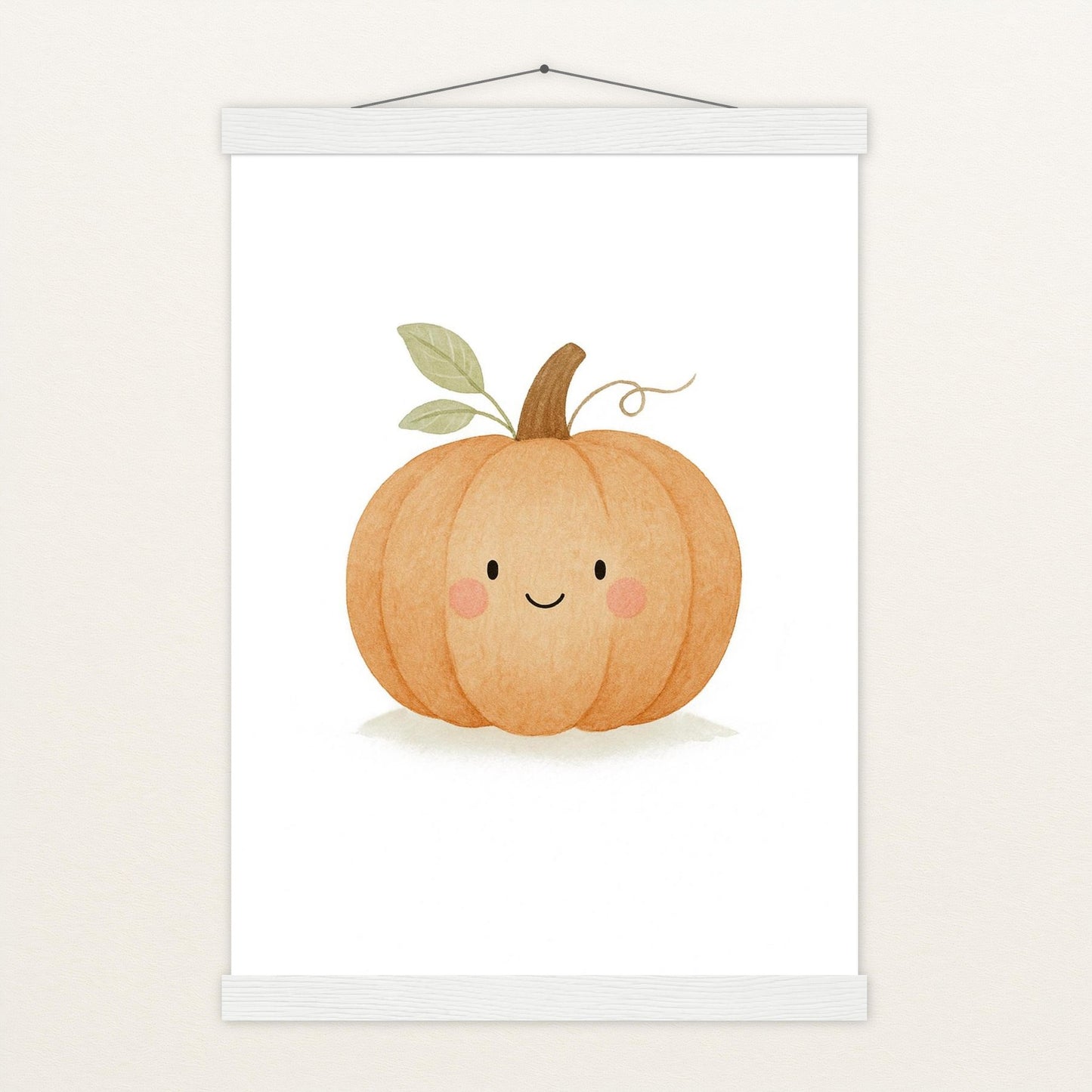 Gemüse: Kürbis Poster mit Leisten von tinylearner