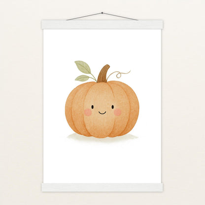 Gemüse: Kürbis Poster mit Leisten von tinylearner