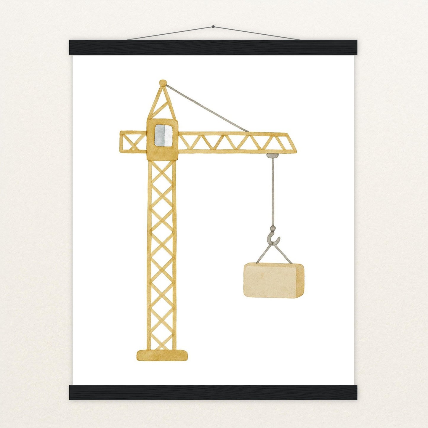 Kran Poster mit Leisten von tinylearner