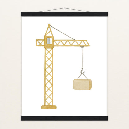 Kran Poster mit Leisten von tinylearner