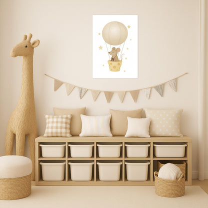 Mimi die Maus - Motiv: "Heißluftballon" Poster von tinylearner