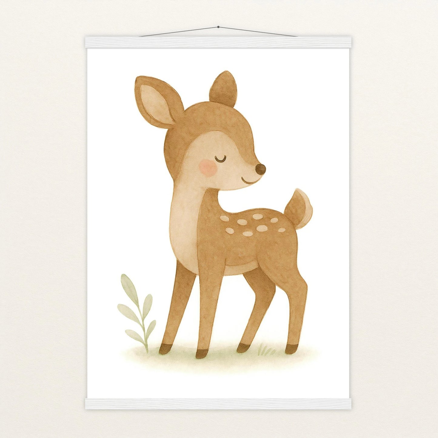 Ria das Reh Poster mit Leisten von tinylearner