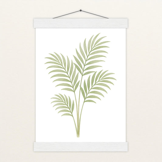 Howea-Blatt Poster mit Leisten von tinylearner