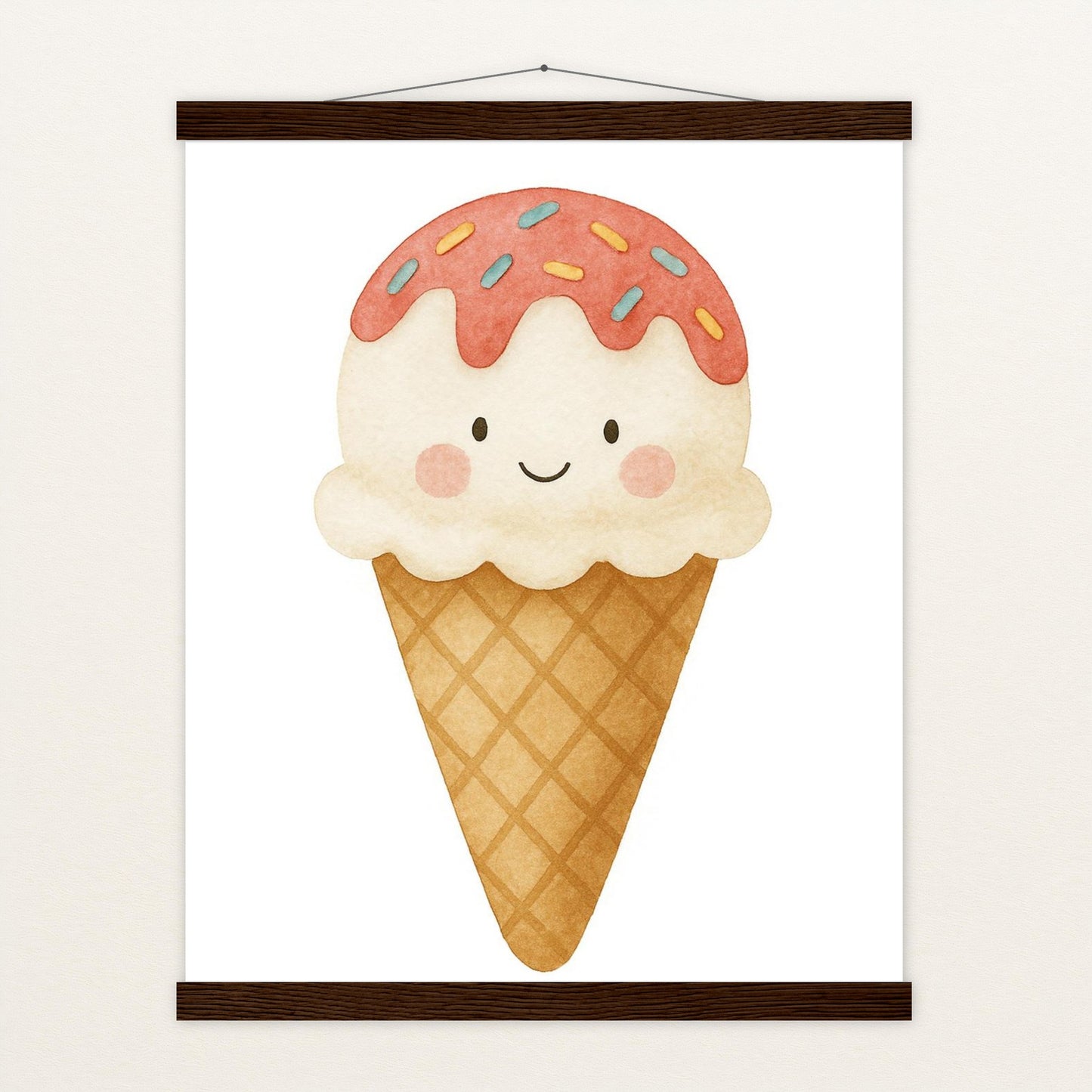 Süßes: Eiscreme Poster mit Leisten von tinylearner
