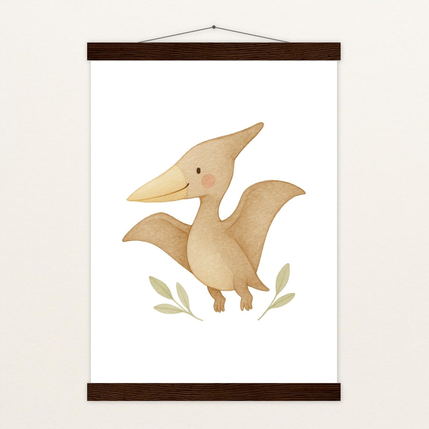 Dinosaurier Pteranodon Poster mit Leisten von tinylearner