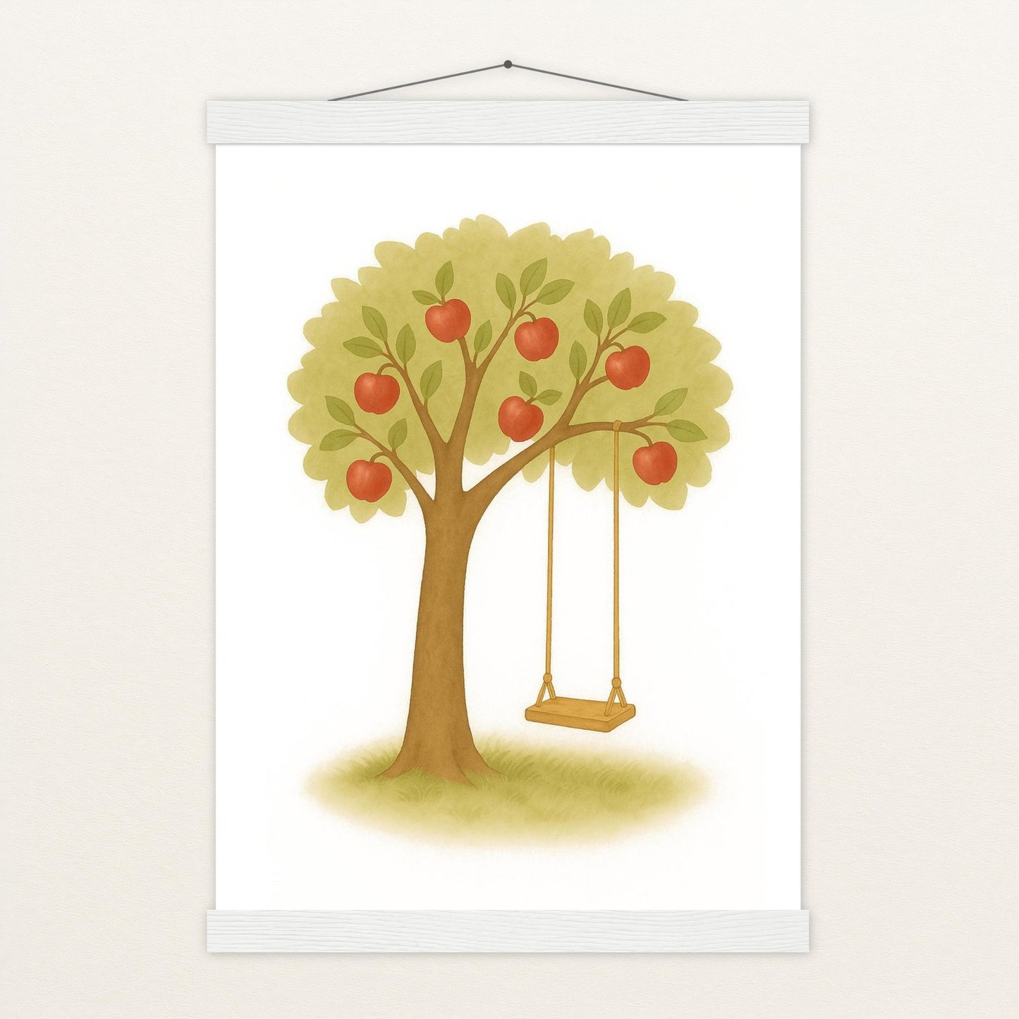Apfelbaum Poster mit Leisten von tinylearner