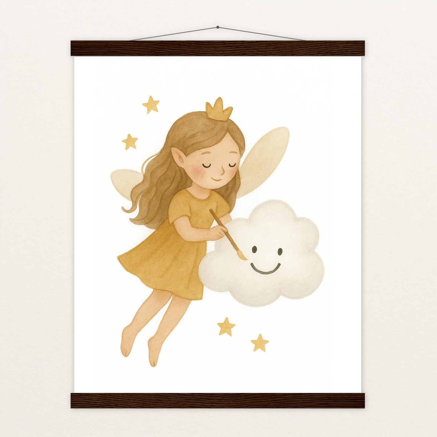 Fina die Fee - Motiv: "Wolke" Poster mit Leisten von tinylearner