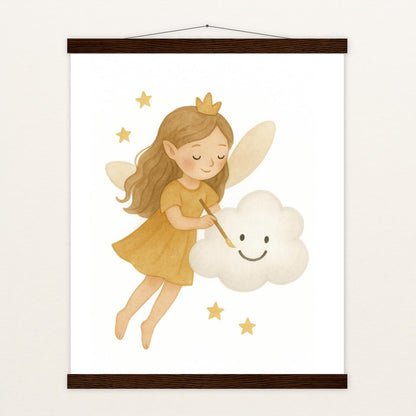 Fina die Fee - Motiv: "Wolke" Poster mit Leisten von tinylearner