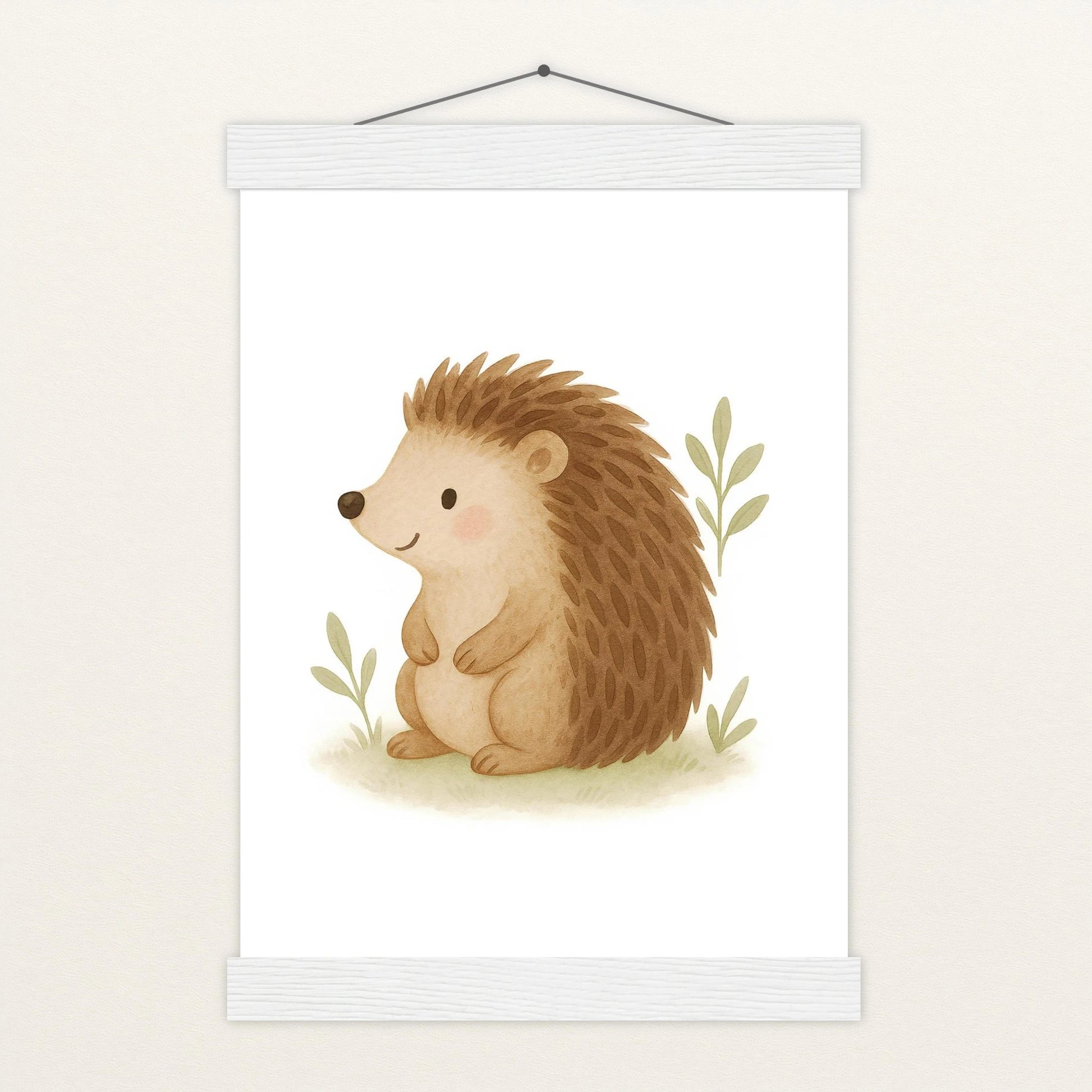 Iggi der Igel Poster mit Leisten von tinylearner
