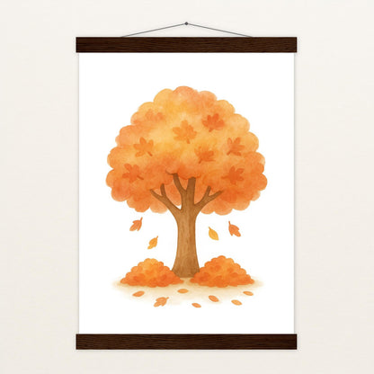 Ahornbaum Poster mit Leisten von tinylearner
