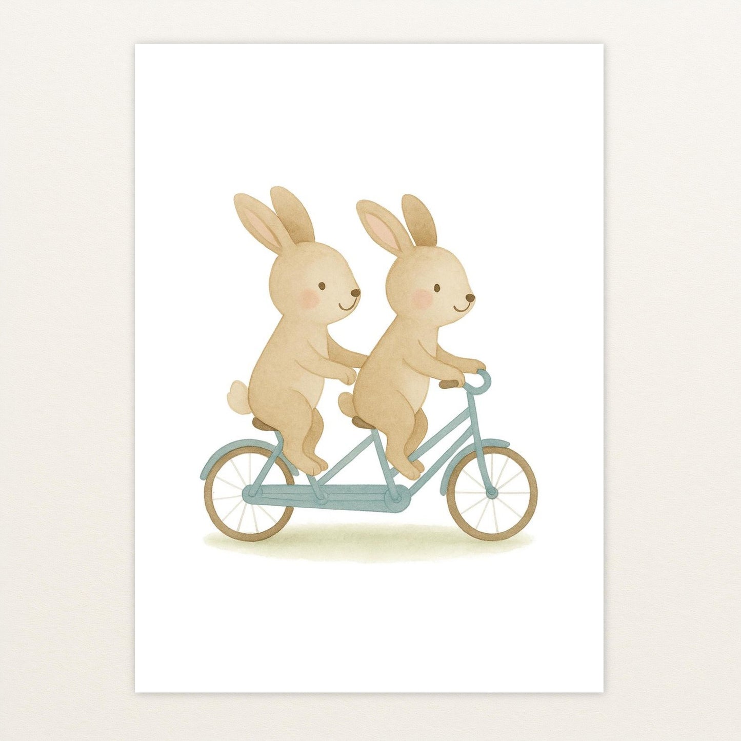 Holly der Hase - Motiv: "Tandem" Poster von tinylearner