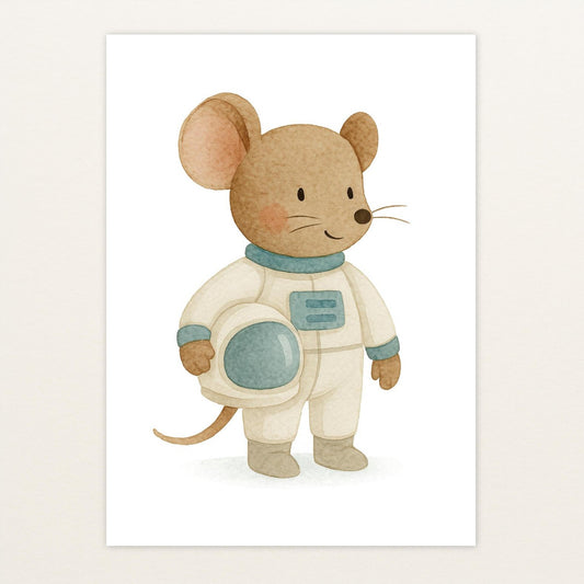 Mimi die Maus - Motiv: "Astronaut" Poster von tinylearner