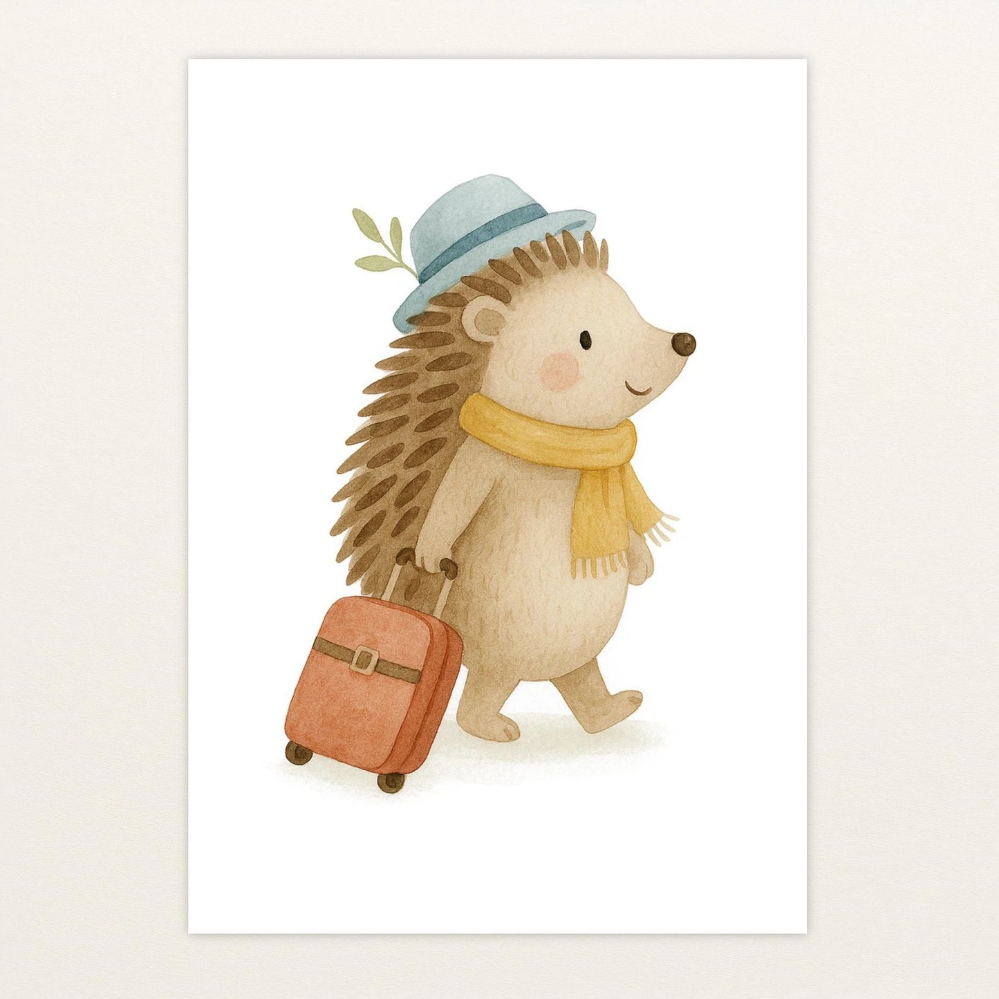 Iggi der Igel - Motiv: "Reisen" Poster von tinylearner