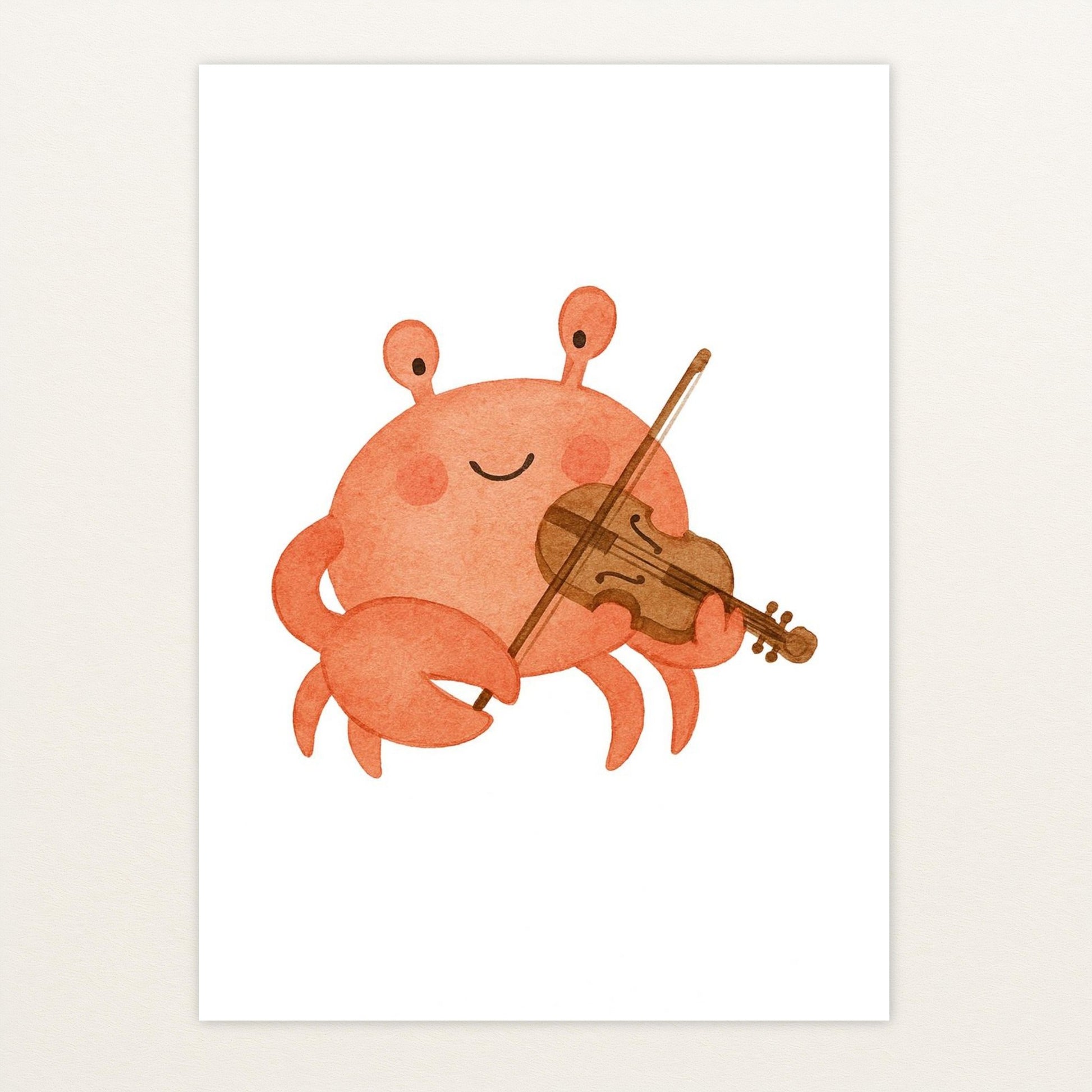 Krabbi der Krebs - Motiv: "Geige" Poster von tinylearner