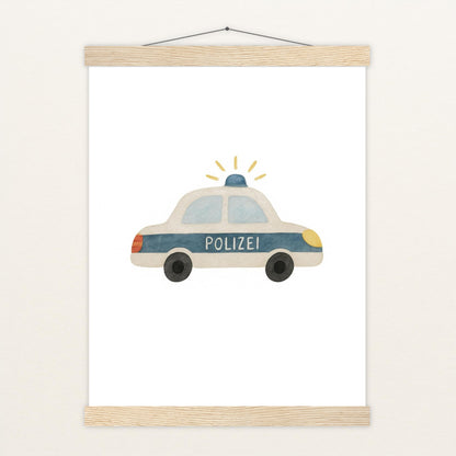 Polizei Poster mit Leisten von tinylearner