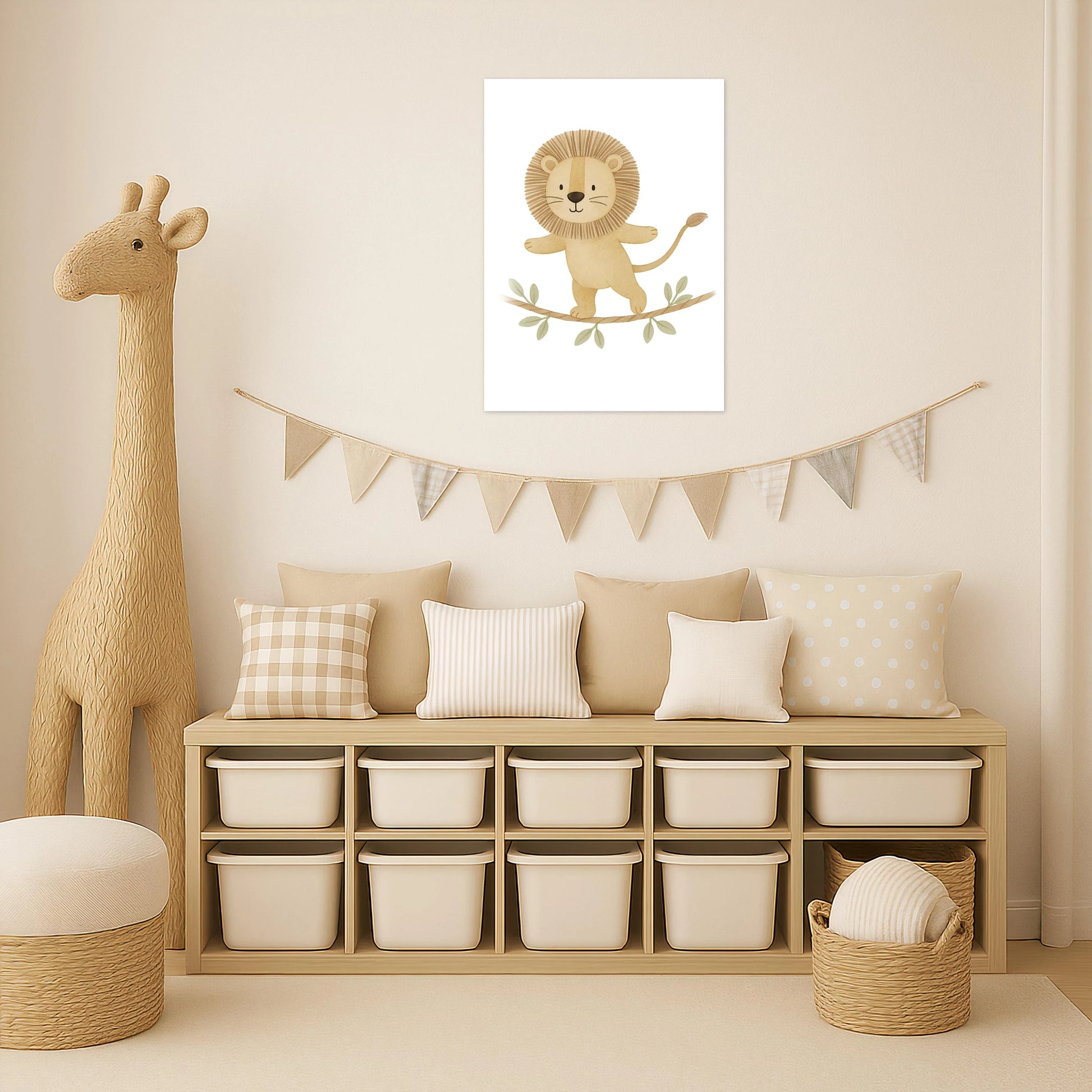 Leo der Löwe - Motiv: "Seiltanz" Poster von tinylearner