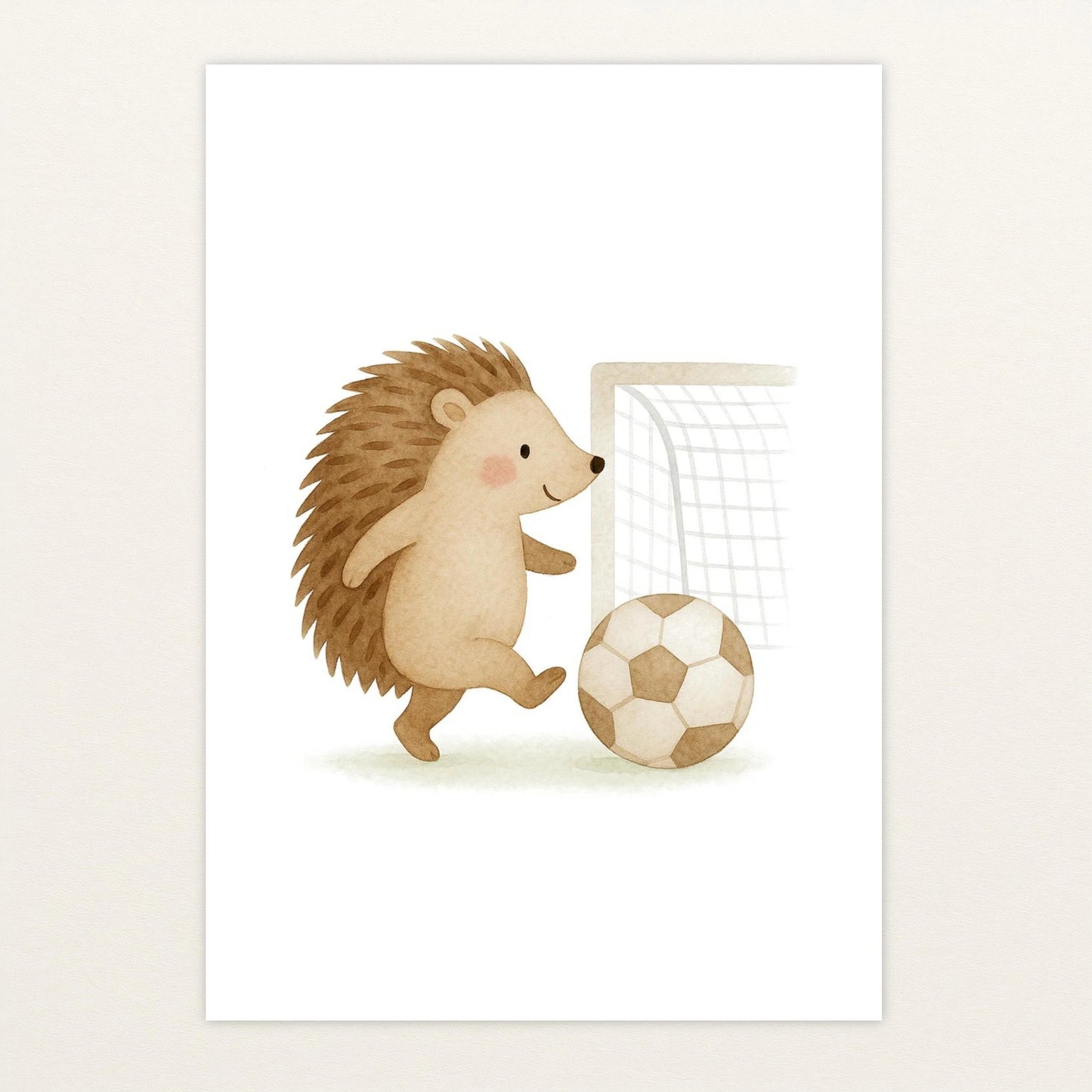 Iggi der Igel - Motiv: "Fußball" Poster von tinylearner