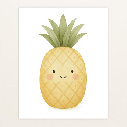 Obst: Ananas Poster von tinylearner