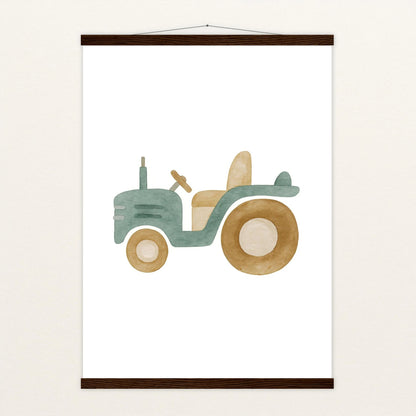 Traktor Poster mit Leisten von tinylearner