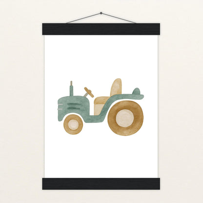 Traktor Poster mit Leisten von tinylearner